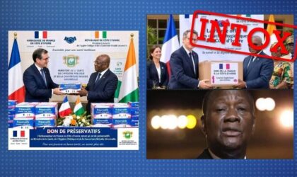 Non, l’ambassade de France n’a pas offert de couches ou de préservatifs à la Côte d’Ivoire