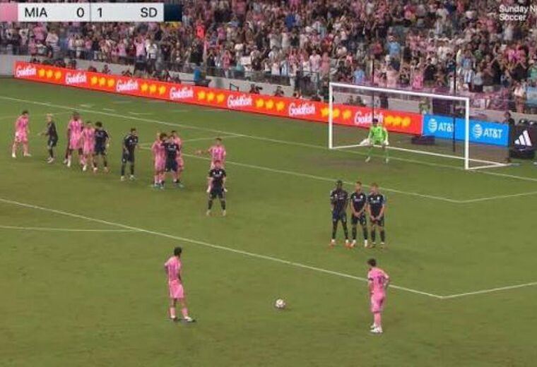 MLS : Messi inscrit son 75e coup franc et se rapproche du record de Juninho