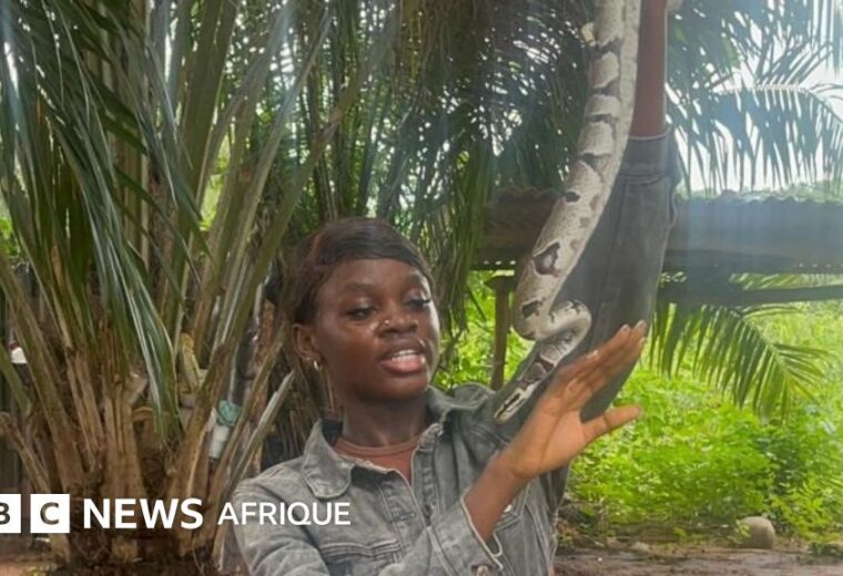 La femme qui sauve les serpents des mains des humains