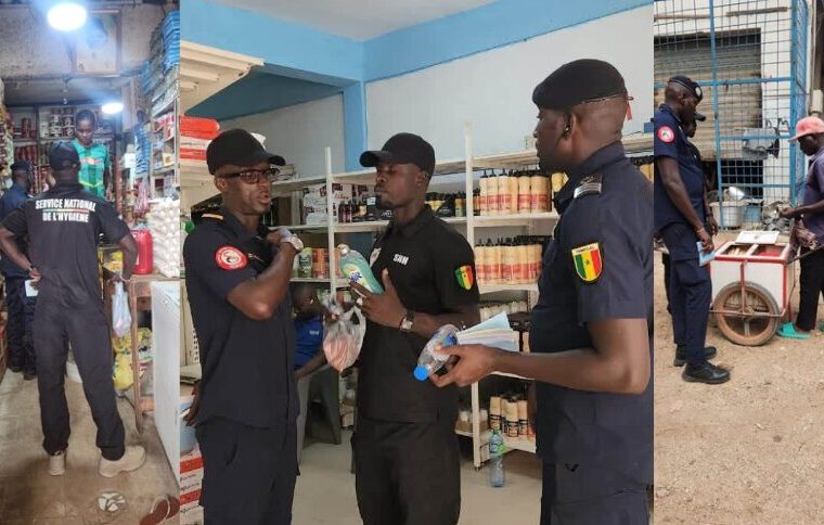 Mayonnaise, jus, Joker… 1 tonne de produits impropres saisie au marché Gueule Tapée, d’une valeur de 900 000 FCFA